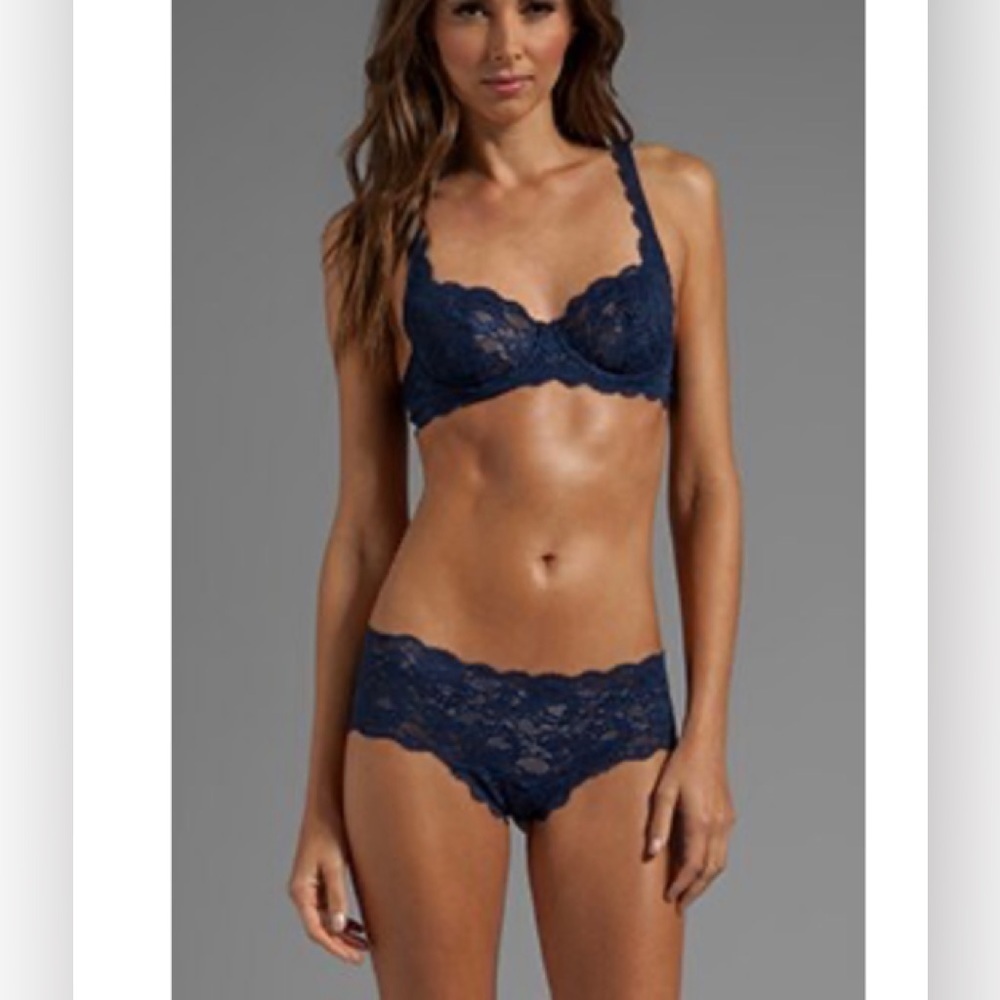 Cosabella Never Say Never Prettie Underwire Bra in Navy Blue​​​​​​​​​